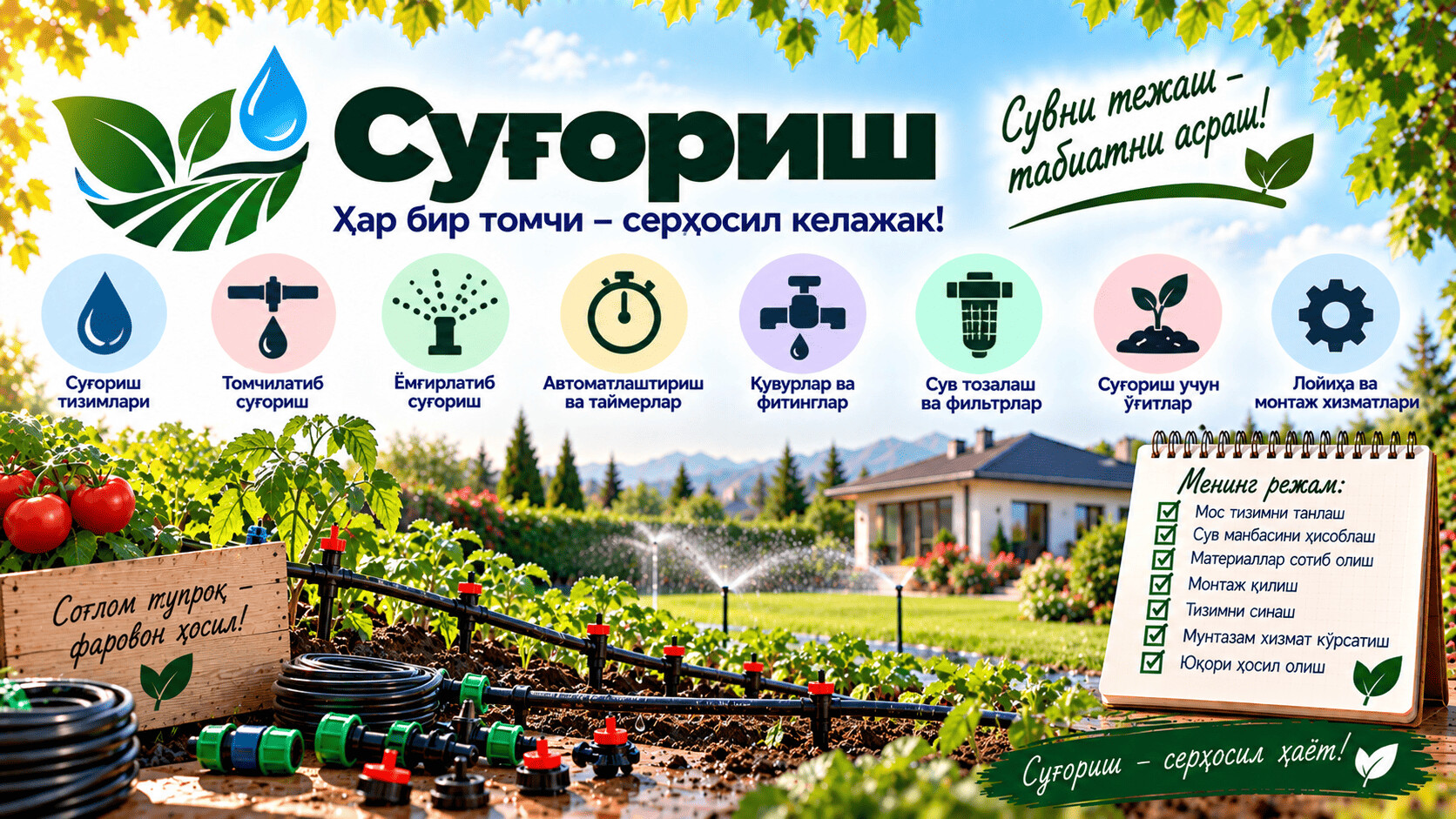 Экинларни суғориш