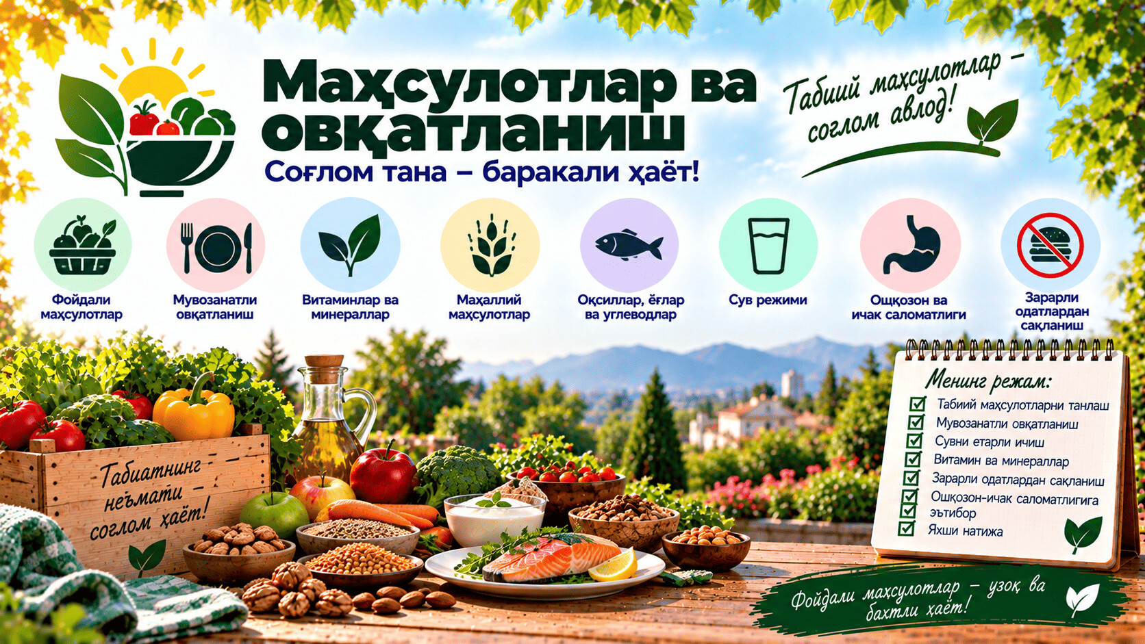 Озиқ-овқатлар, БАДлар, озуқалар ва таомланиш