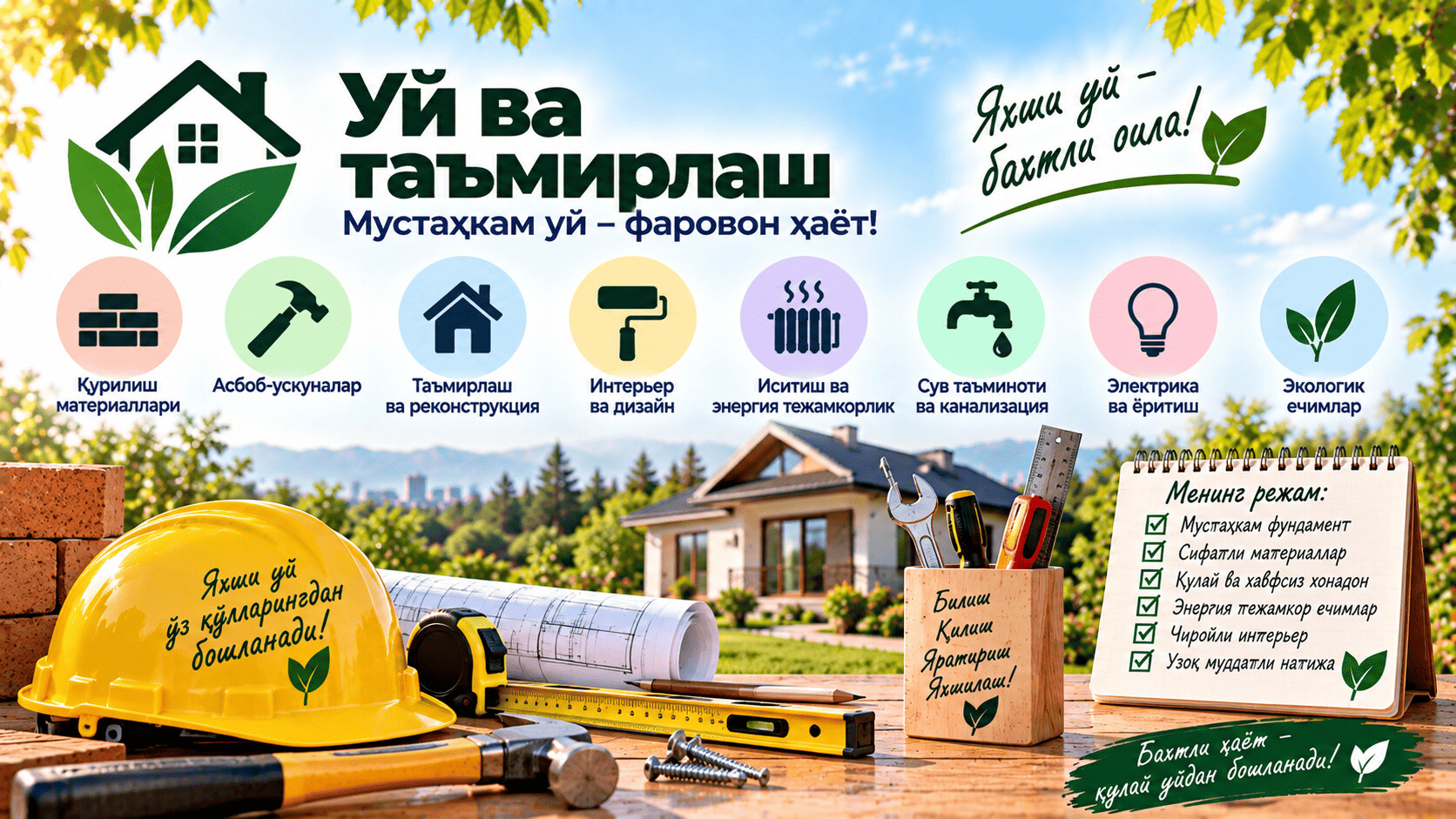 Шахсий уй ва таъмирлаш