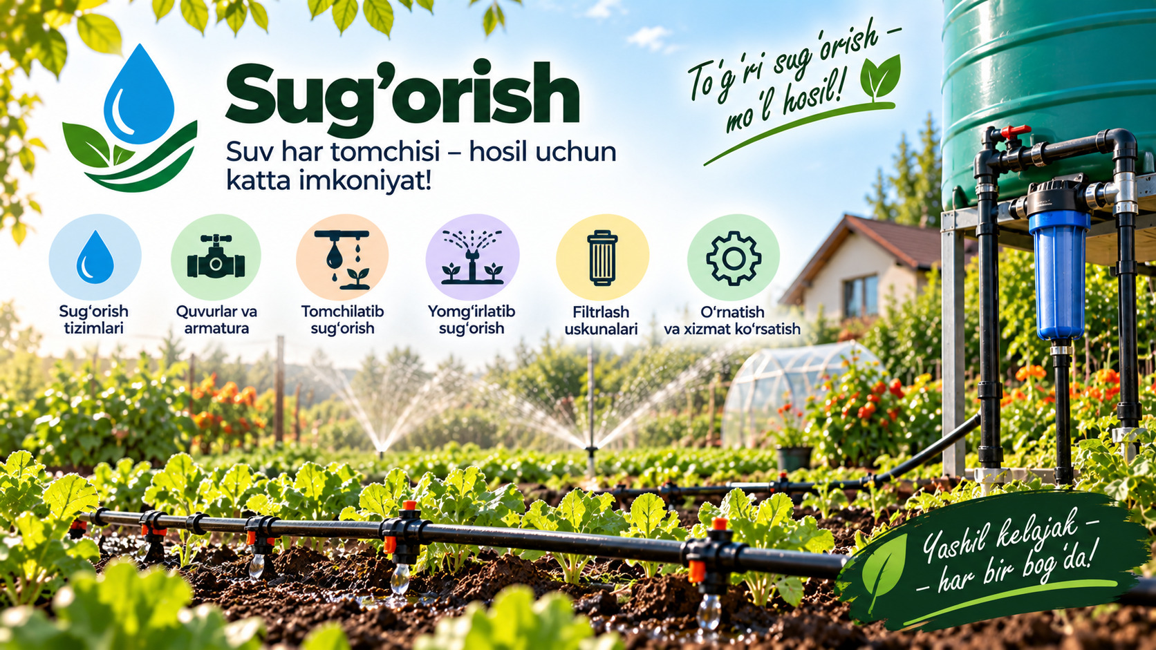 Ekinlarni sug'orish